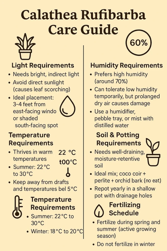 Calathea Rufibarba - Origin, Varieties, Care, Propagation 7 Calathea Rufibarba Care Guide